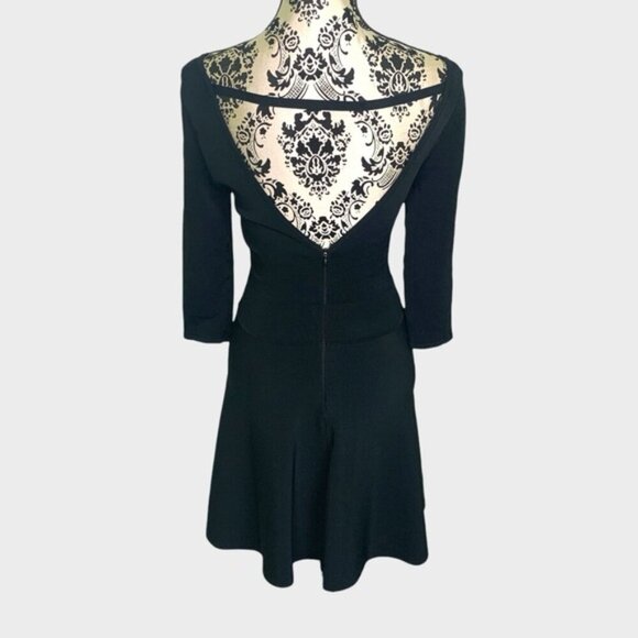 Guess Black Fit & Flare Knit Dress - Picture 5 of 11